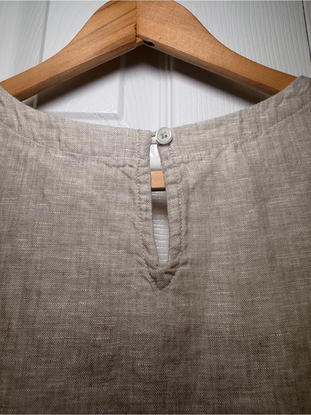 Quince 100% European Linen Tank Top Flax Beige Shell NWT M Coastal Chic Natural - Picture 13 of 16
